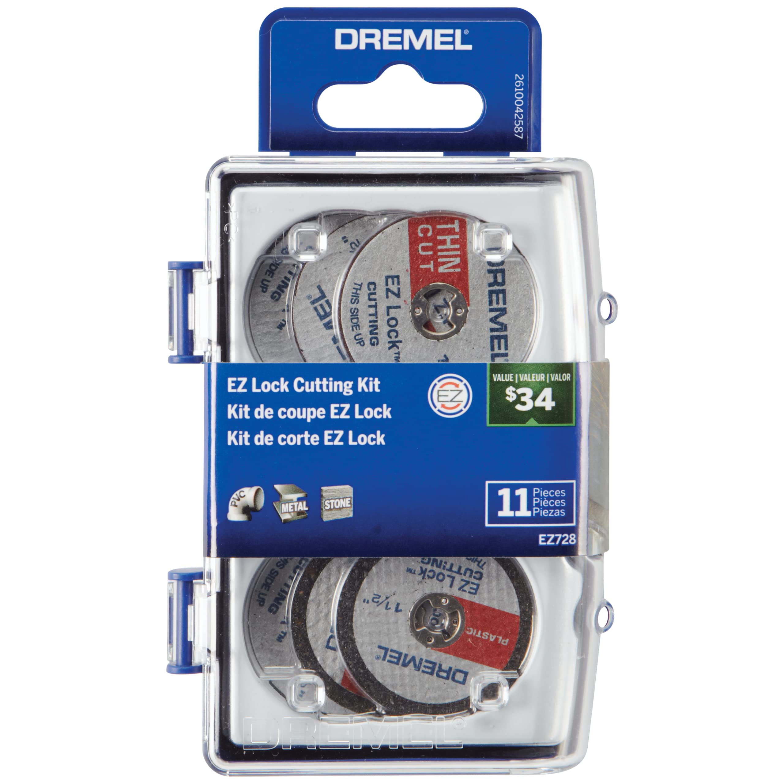 Foto 2 pulgar | Kit De Accesorios Para Cortar Herramientas Rotativas Dremel Ez728-01 Ez Lock - Venta Internacional.