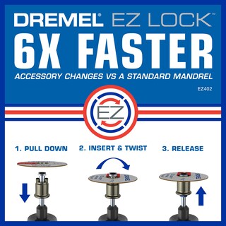 Foto 3 | Kit De Accesorios Para Cortar Herramientas Rotativas Dremel Ez728-01 Ez Lock - Venta Internacional.