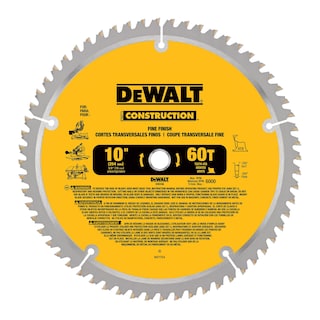 Foto 1 | Hoja De Sierra Dewalt Dw3106 De 10 Pulgadas Y 60 Dientes Para Ingletar/mesa - Venta Internacional.