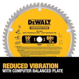 Foto 3 | Hoja De Sierra Dewalt Dw3106 De 10 Pulgadas Y 60 Dientes Para Ingletar/mesa - Venta Internacional.