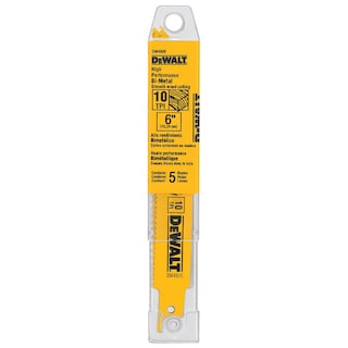 Foto 3 | Hojas De Sierra Recíproca Dewalt Dw4806 10 Tpi, 6 Cm, Paquete De 5 - Venta Internacional.
