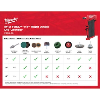 Foto 5 | Kit De Amoladora De Troqueles En Ángulo Recto Milwaukee M12 Fuel 2485-22 (2 Ah) - Venta Internacional.