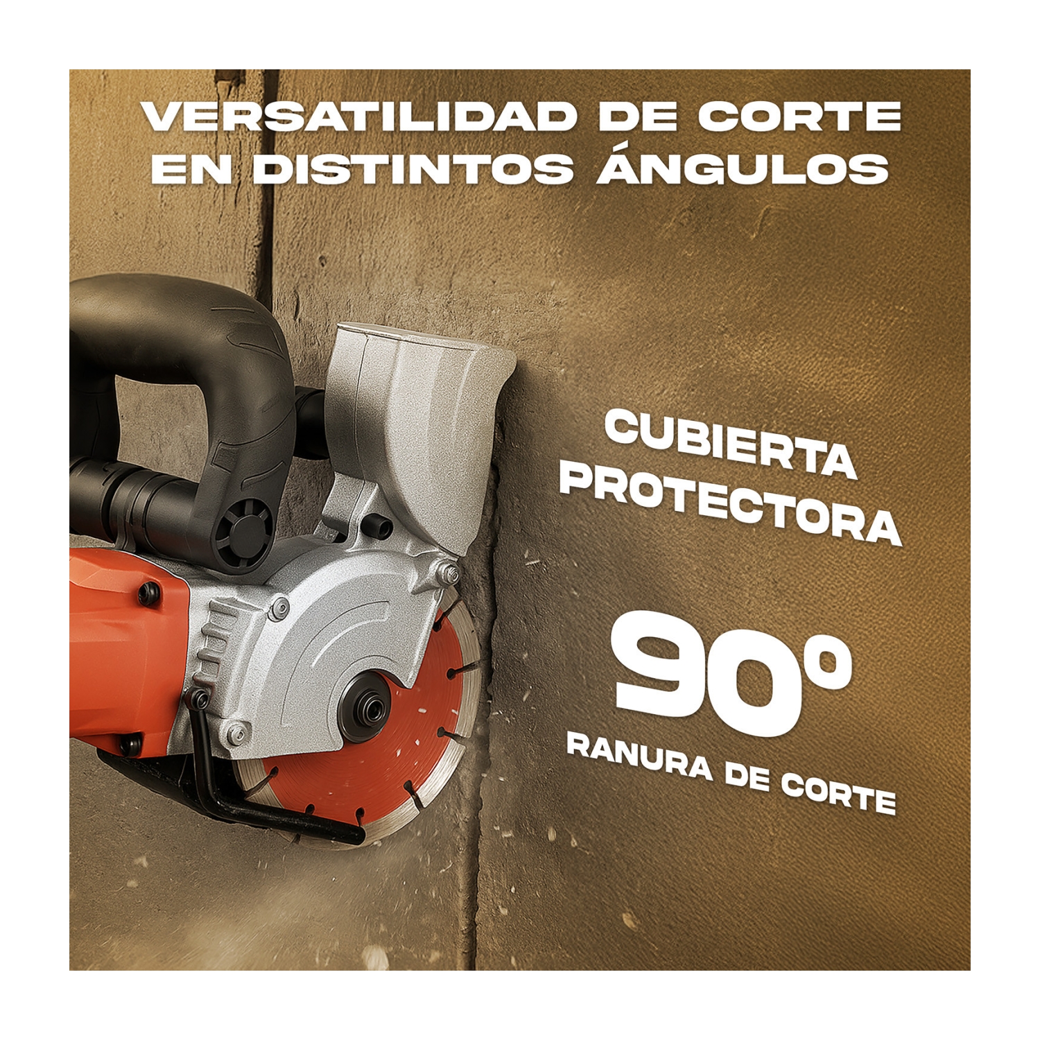 Foto 6 pulgar | Ranuradora Sierra Electrica Pared Concreto Corte 2200w Gutstark Home