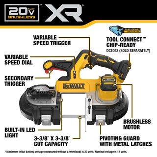 Foto 3 | Motor Sin Escobillas De Doble Gatillo Para Sierra De Cinta Dewalt Max Xr De 20 V - Venta Internacional.