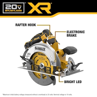 Foto 2 | Sierra Circular Dewalt Dcs590b 20v Max* Xr Sin Escobillas 7-1/4 Pulgadas - Venta Internacional.