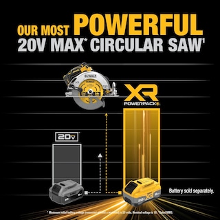 Foto 3 | Sierra Circular Dewalt Dcs590b 20v Max* Xr Sin Escobillas 7-1/4 Pulgadas - Venta Internacional.