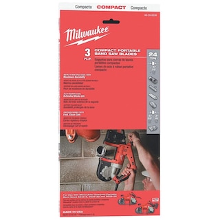 Foto 2 | Hoja De Sierra De Cinta Milwaukee 24 Tpi Compacta Portátil - Venta Internacional.
