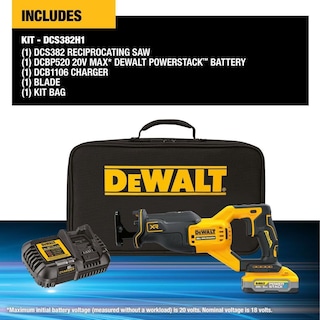 Foto 3 | Sierra Recíproca Dewalt Dcs382h1 20 V Max Inalámbrica Con Batería - Venta Internacional.