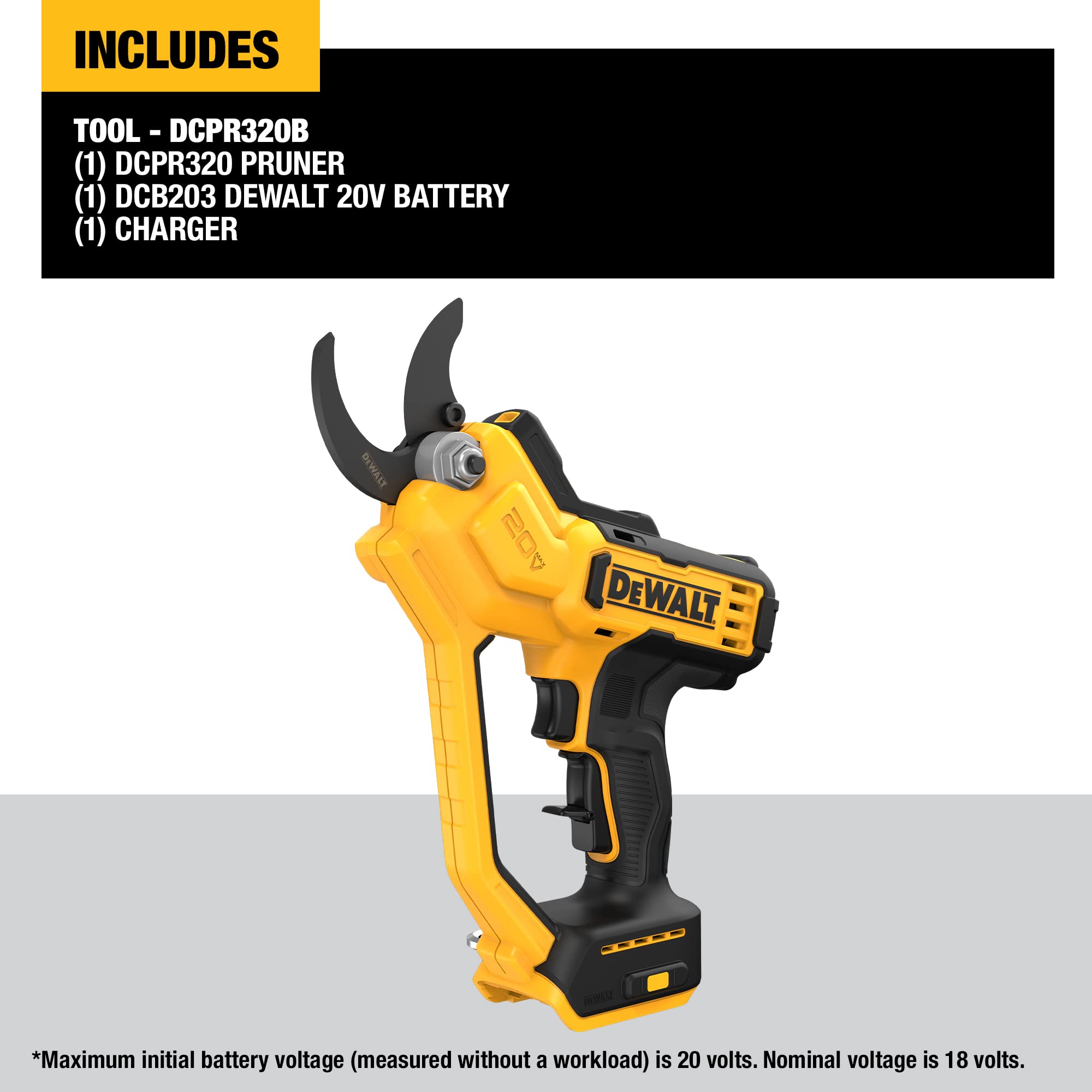 Foto 3 pulgar | Podadora Inalámbrica Dewalt Dewalt 20v Max Dcpr320d1 Con Corte De 1 5 Cm - Venta Internacional.