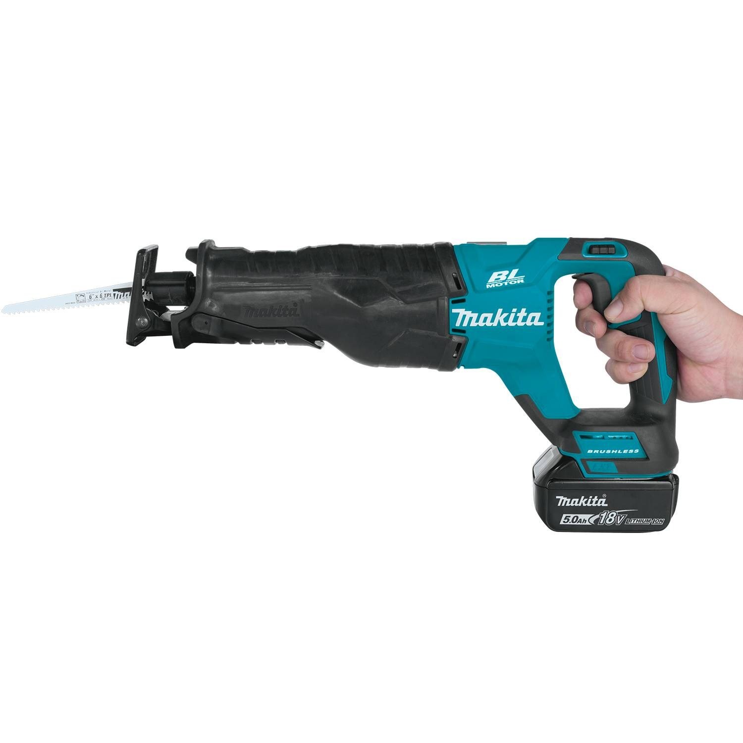 Foto 5 | Sierra Recipro Makita Xrj05t Lxt De 18 V  Iones De Litio  5 Ah - Venta Internacional.