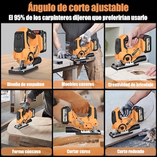 Foto 3 | Sierra Caladora Inalámbrica Profesional De Litio Eo Safe Imports Esi-15125 Multicolor