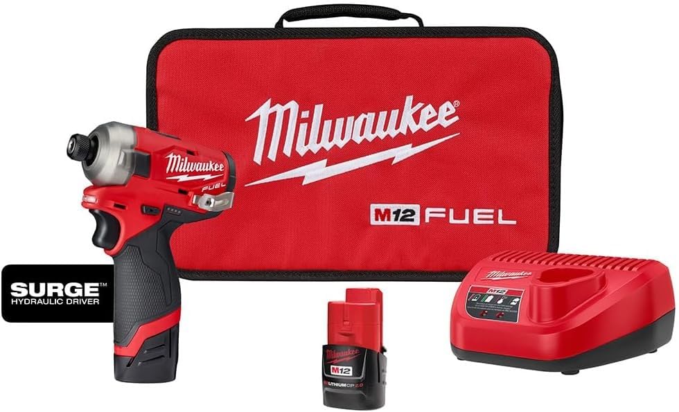 Foto 2 pulgar | Controlador Hidráulico Milwaukee M12 Fuel Surge De 1/4 Pulgadas Con 2 Baterías - Venta Internacional.