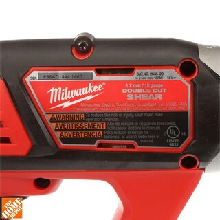 Foto 3 | Cizalla Inalámbrica de Doble Corte Calibre 18 Milwaukee M18 2635-20 - Venta Internacional