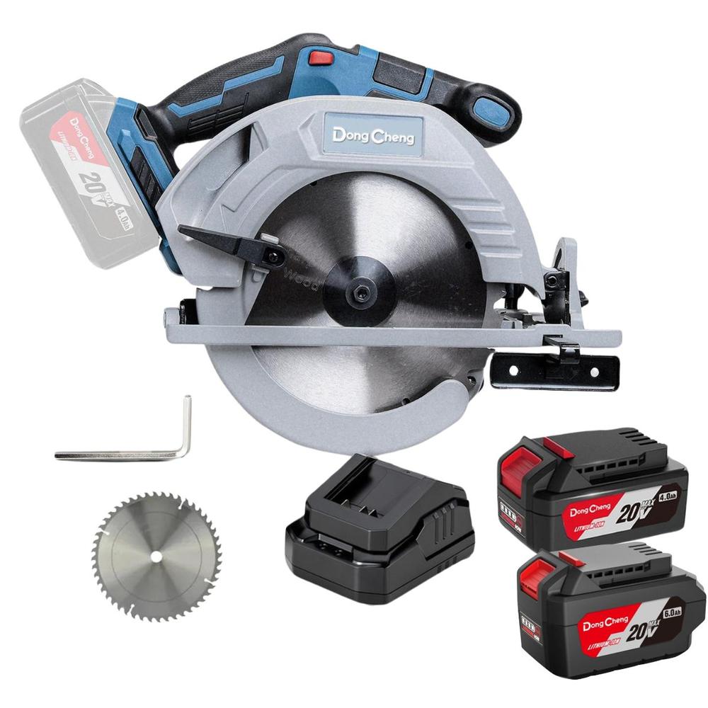 Sierra Circular Ind. 20v 7-1/4´ Dongcheng + 2 Bat 4.0, 6.0ah