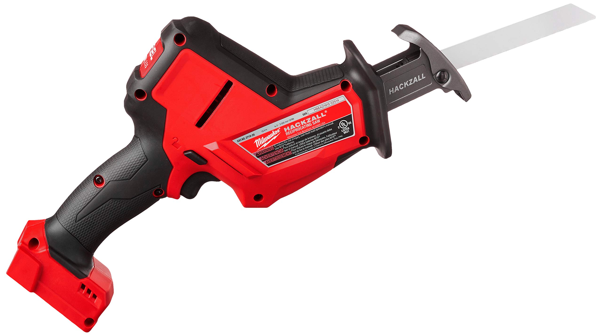 Foto 4 pulgar | Sierra Recíproca Milwaukee M18 Fuel Hackzall 2719-20 - Venta Internacional.
