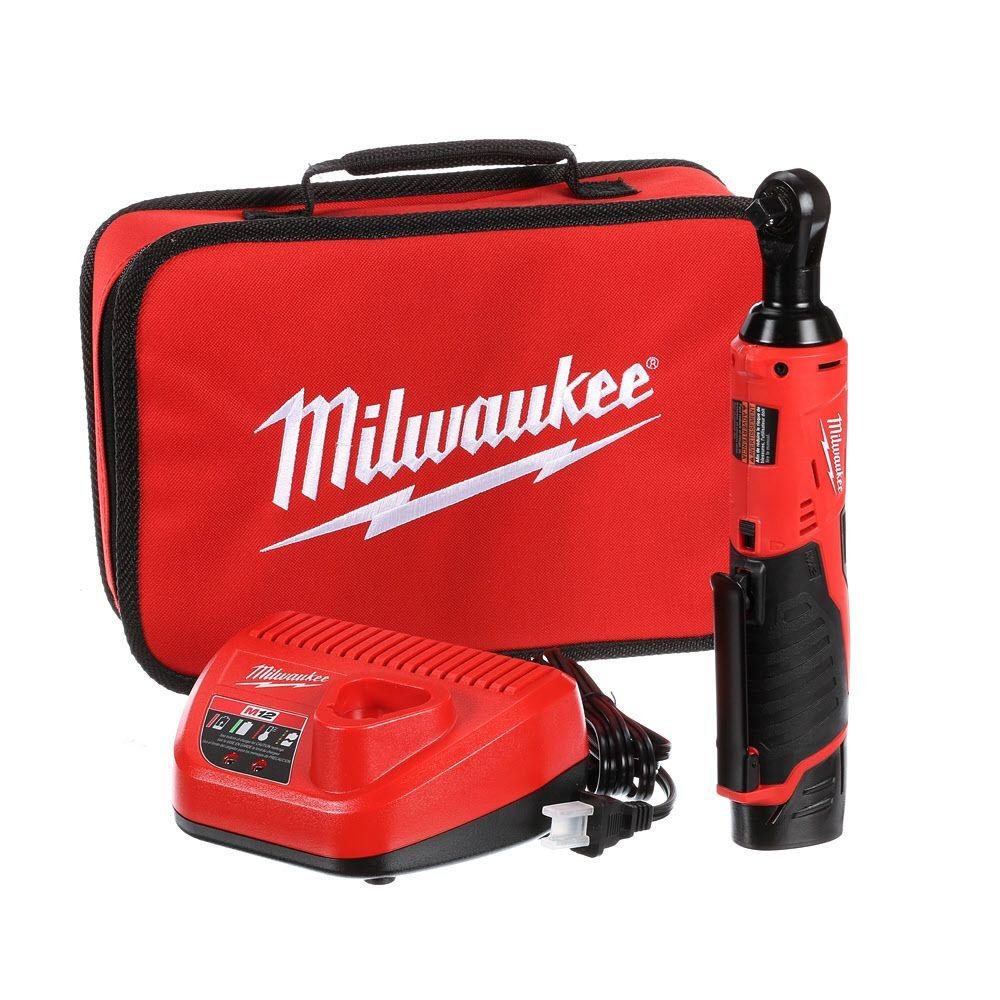 Foto 2 pulgar | Kit De Trinquete Inalámbrico Milwaukee M12 2457-21 12 V Con Bolsa De Herramientas - Venta Internacional.