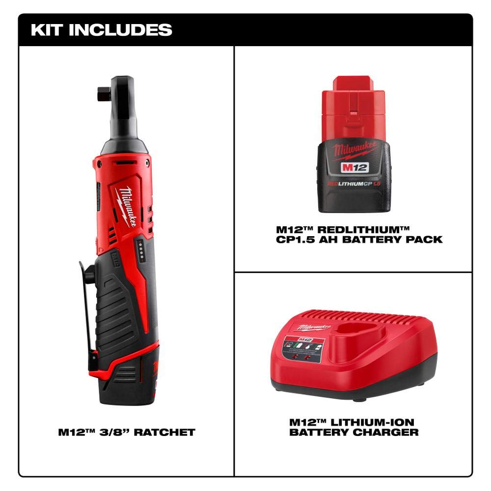 Foto 3 pulgar | Trinquete Inalámbrico Milwaukee M12 2457-21p 12 V, Iones De Litio - Venta Internacional.