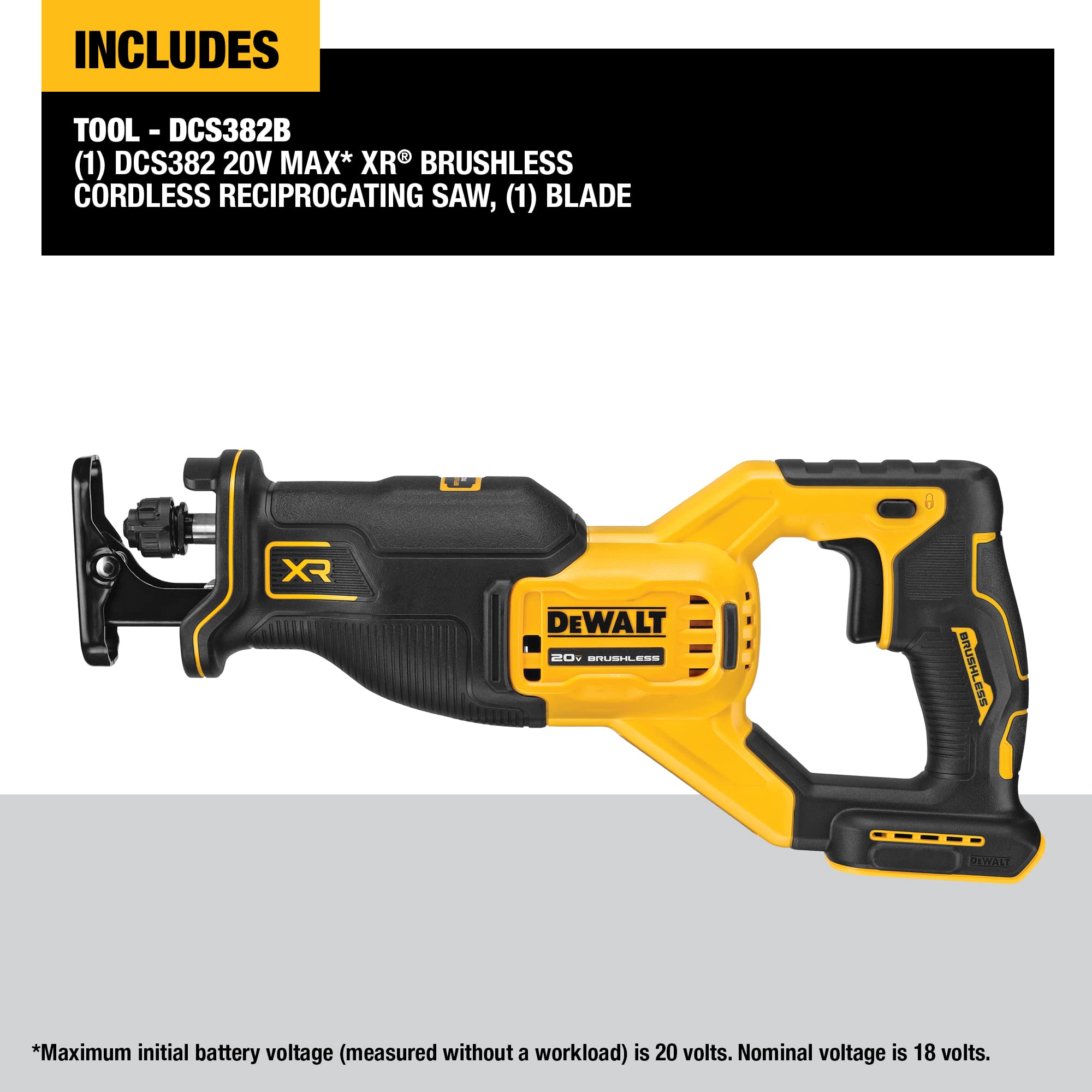 Foto 4 pulgar | Sierra Recíproca Dewalt 20v Max Xr Inalámbrica Dcs382b - Venta Internacional.
