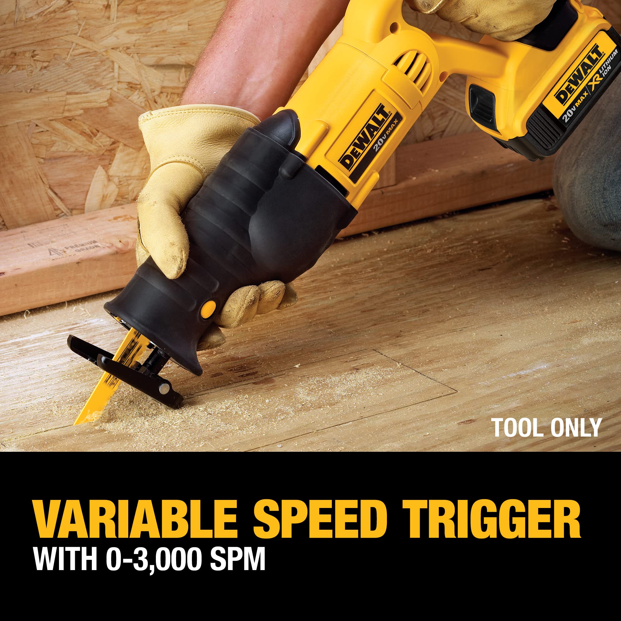 Foto 5 pulgar | Sierra Recíproca Dewalt 20v Max Dcs380b 3000spm Bare Tool - Venta Internacional.