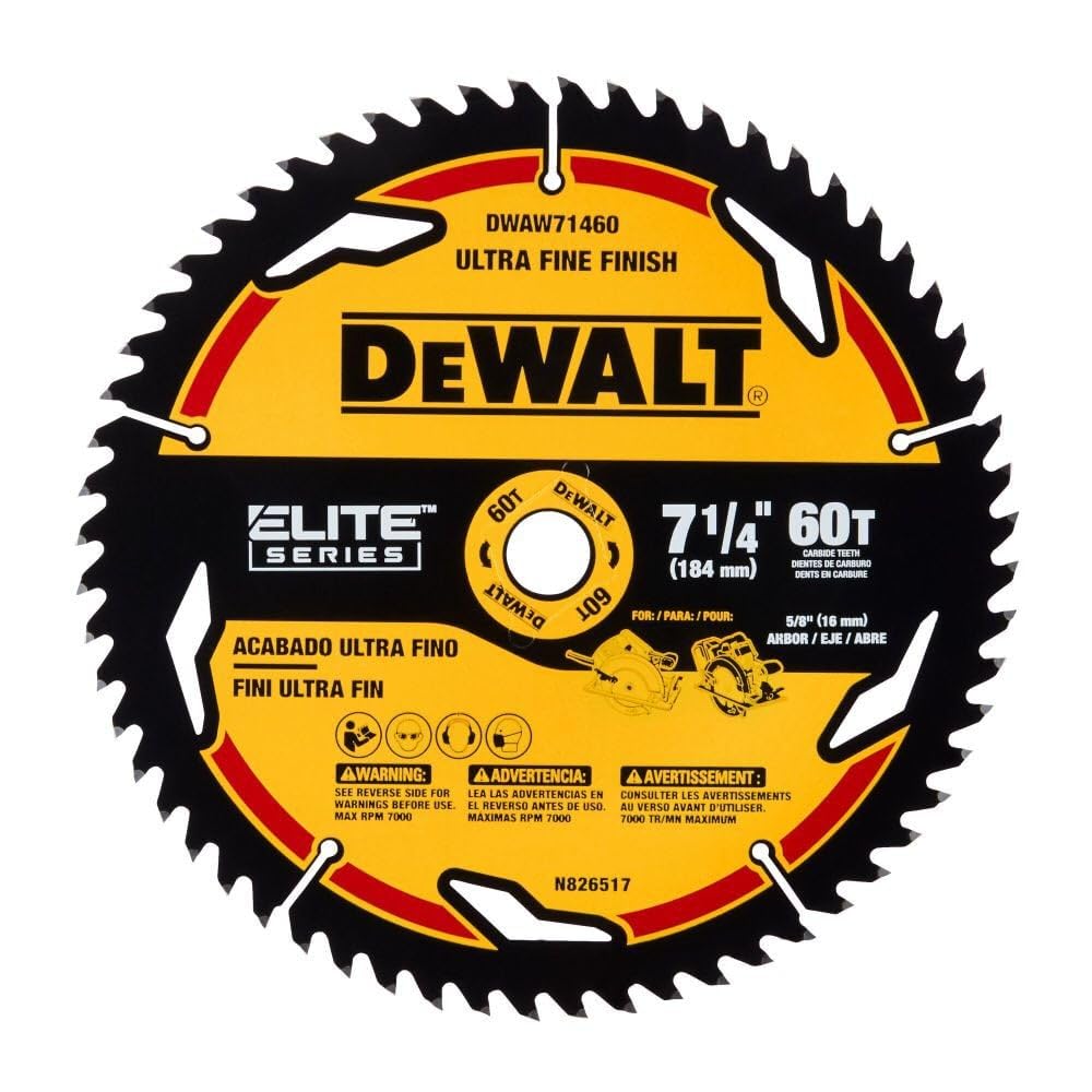 Foto 2 pulgar | Hoja De Sierra Circular Dewalt 7 1/4in 60t Elite Series - Venta Internacional.