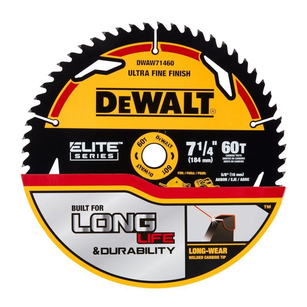 Foto 8 pulgar | Hoja De Sierra Circular Dewalt 7 1/4in 60t Elite Series - Venta Internacional.