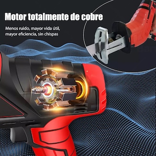 Foto 3 | Sierra Eléctrica Lab.g Recíproca Sable Inalambrica Segura Rojo Negro