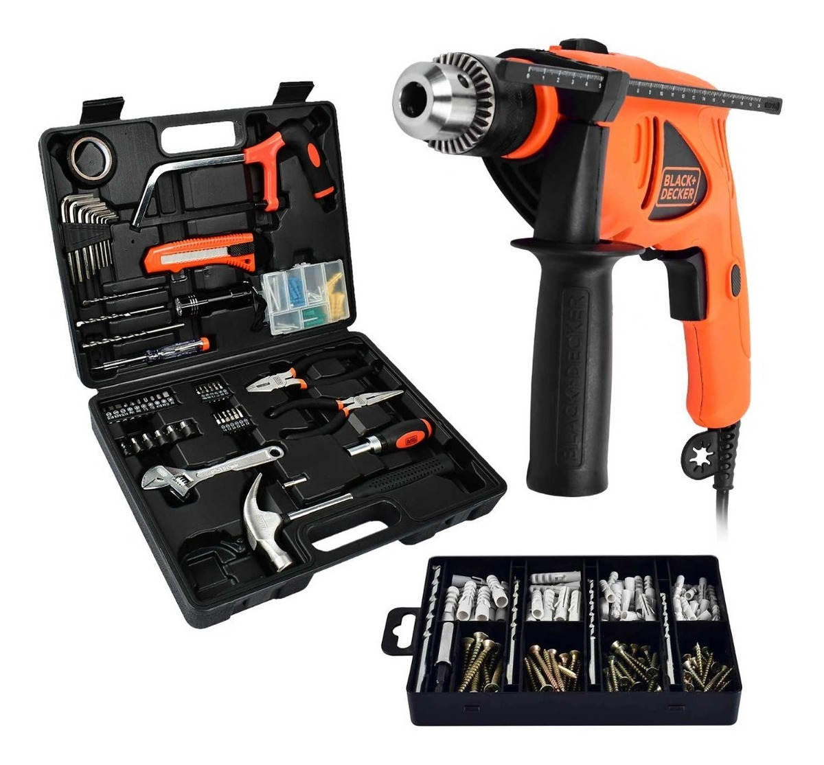 Taladro Rotomartillo Black y Decker Hd500 1/2 pulgadas más Kit de Herramientas