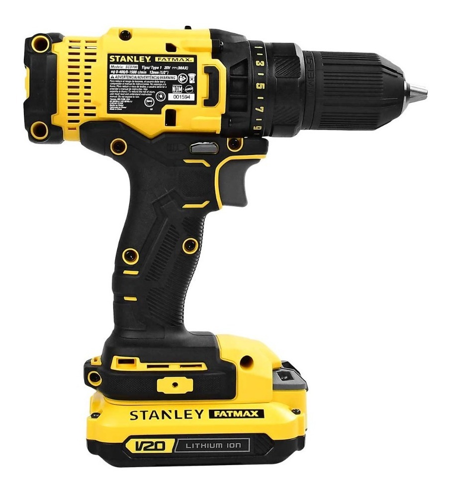 Foto 4 pulgar | Taladro Atornillador 20v Stanley Fatmax Scd700c2k-b3