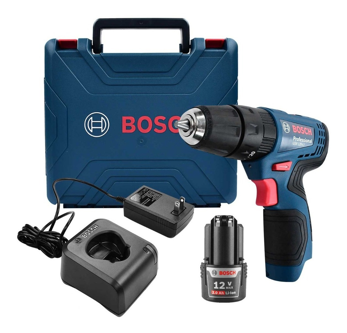 Rotomartillo Atornillador Bosch Gsb 120-li más Cargador y Bat