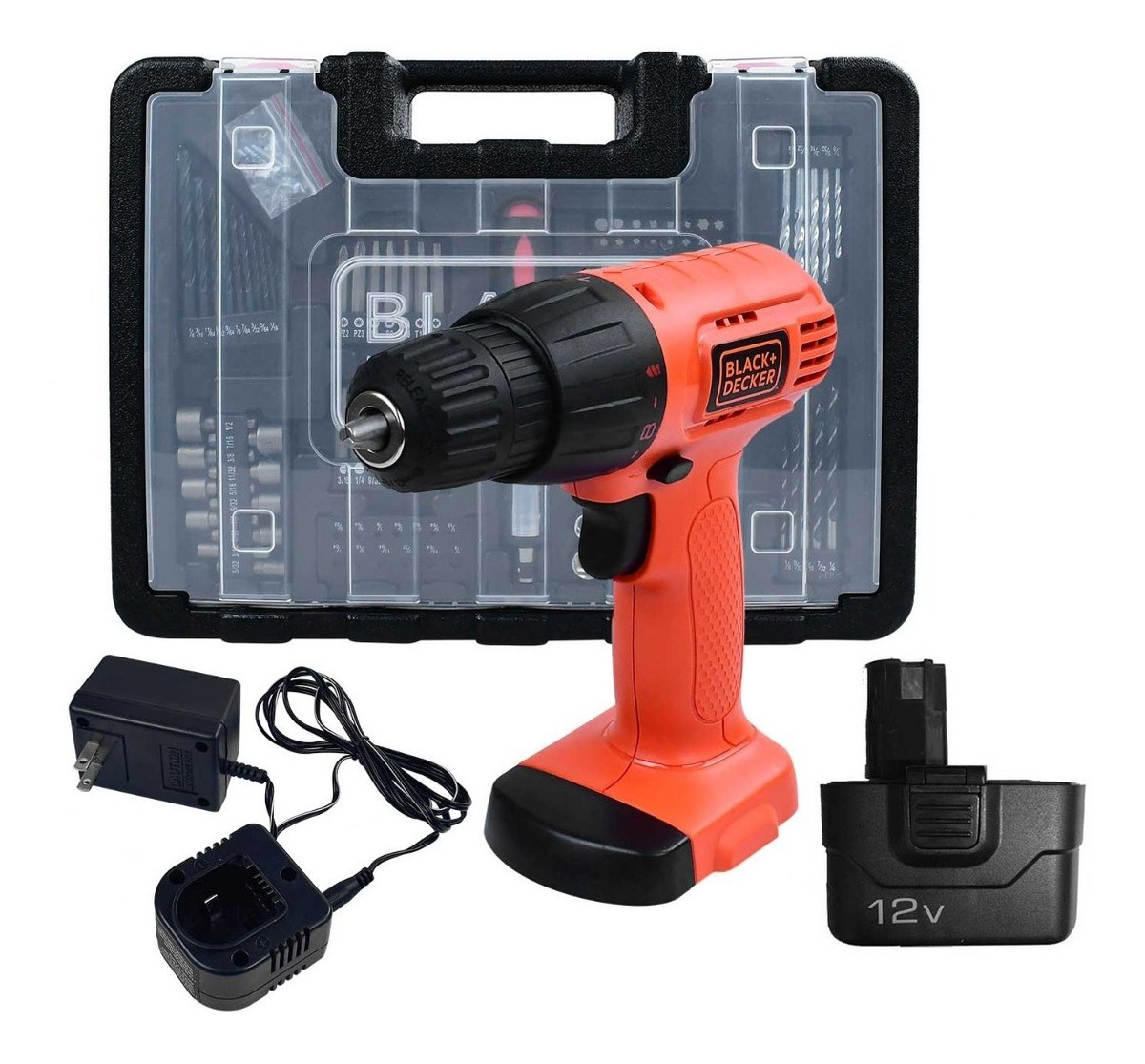 Foto 2 pulgar | Taladro Atornillador Black y Decker Cd121k100-b3 12v más Acc