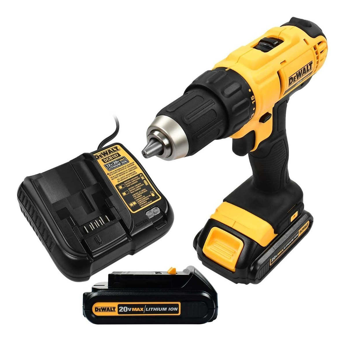 Taladro Atornillador 20v Dewalt Dcd771c2-b3 1/2 pulgadas