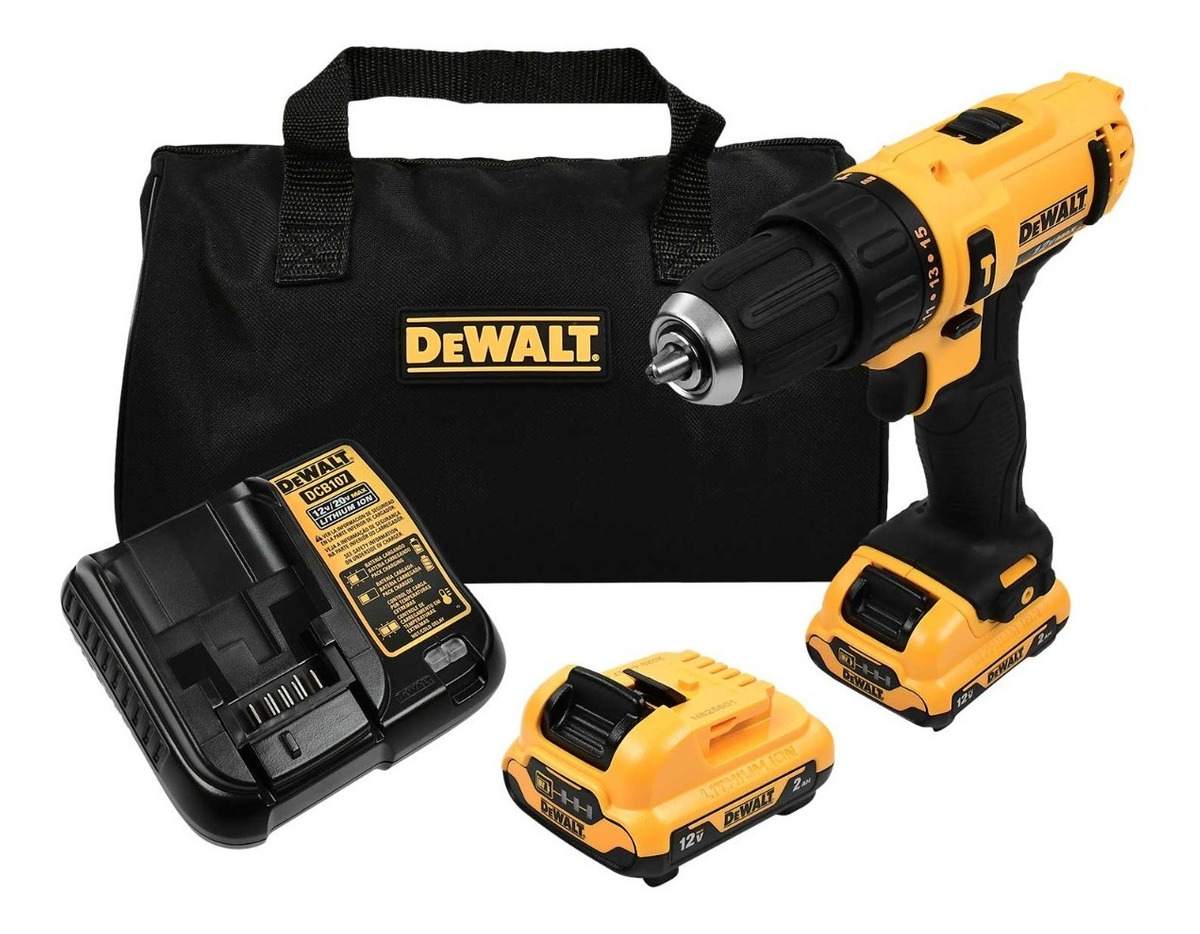 Foto 1 | Rotomartillo Atornillador 12v Dewalt Dcd716d2-b3 3/8 pulgadas