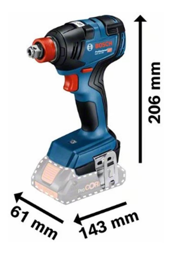 Foto 3 pulgar | Llave de Impacto  Bosch Gdx 18v-200 Brushless