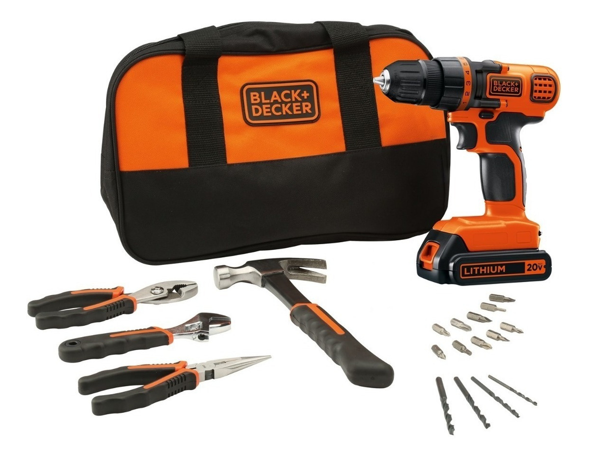 Foto 2 pulgar | Taladro Atornillador 20v 18 Accesori Ld120bh-b3 Black & Decker color Anaranjado