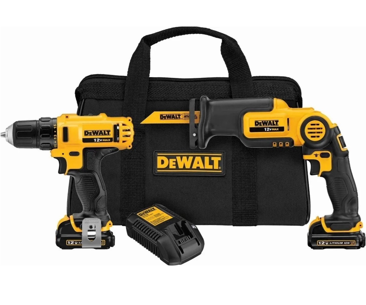 Combo Max Atornillador más Sierra Sable Re Dewalt 12vdck212s2