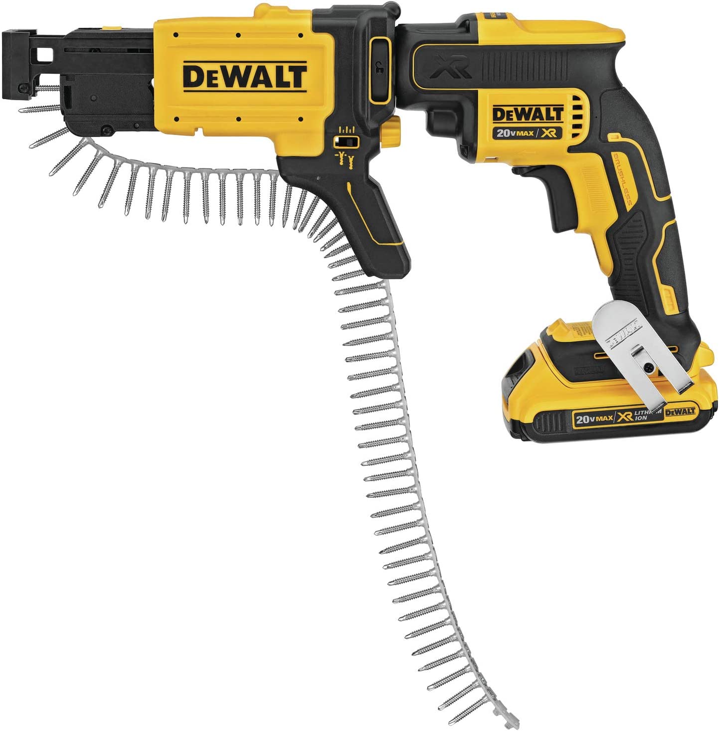 Atornillador DeWalt DCF620CM2 color Amarillo de Paneles de Yeso con Carrillera 20 V