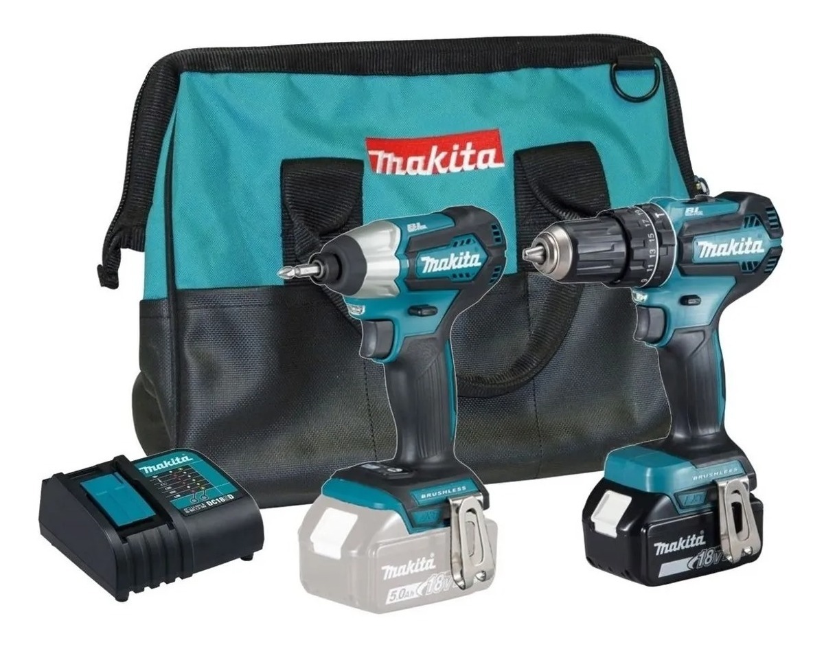 Combo Atornillador Y Llave De Impacto 18v Dlx2131sy Makita