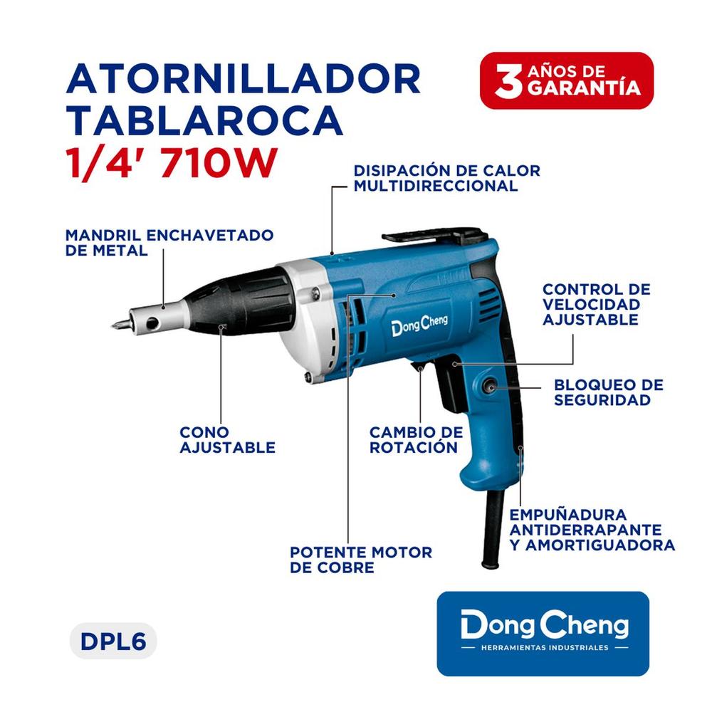 Foto 8 | Atornillador Tablaroca Industrial Dc 710w 1/4´+ Puntas Bosch