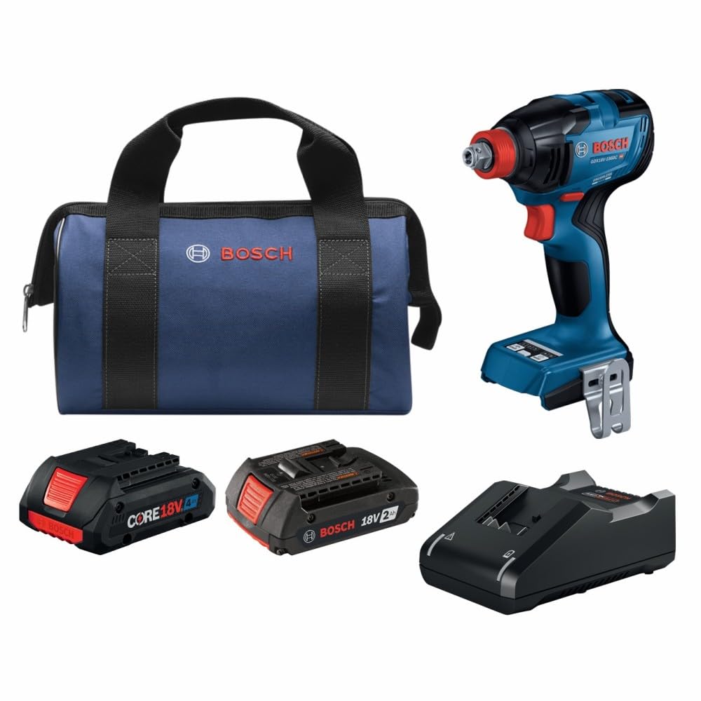 Foto 1 | Destornillador/llave De Impacto Bosch Gdx18v-1860cb23 18v Con Baterías - Venta Internacional.