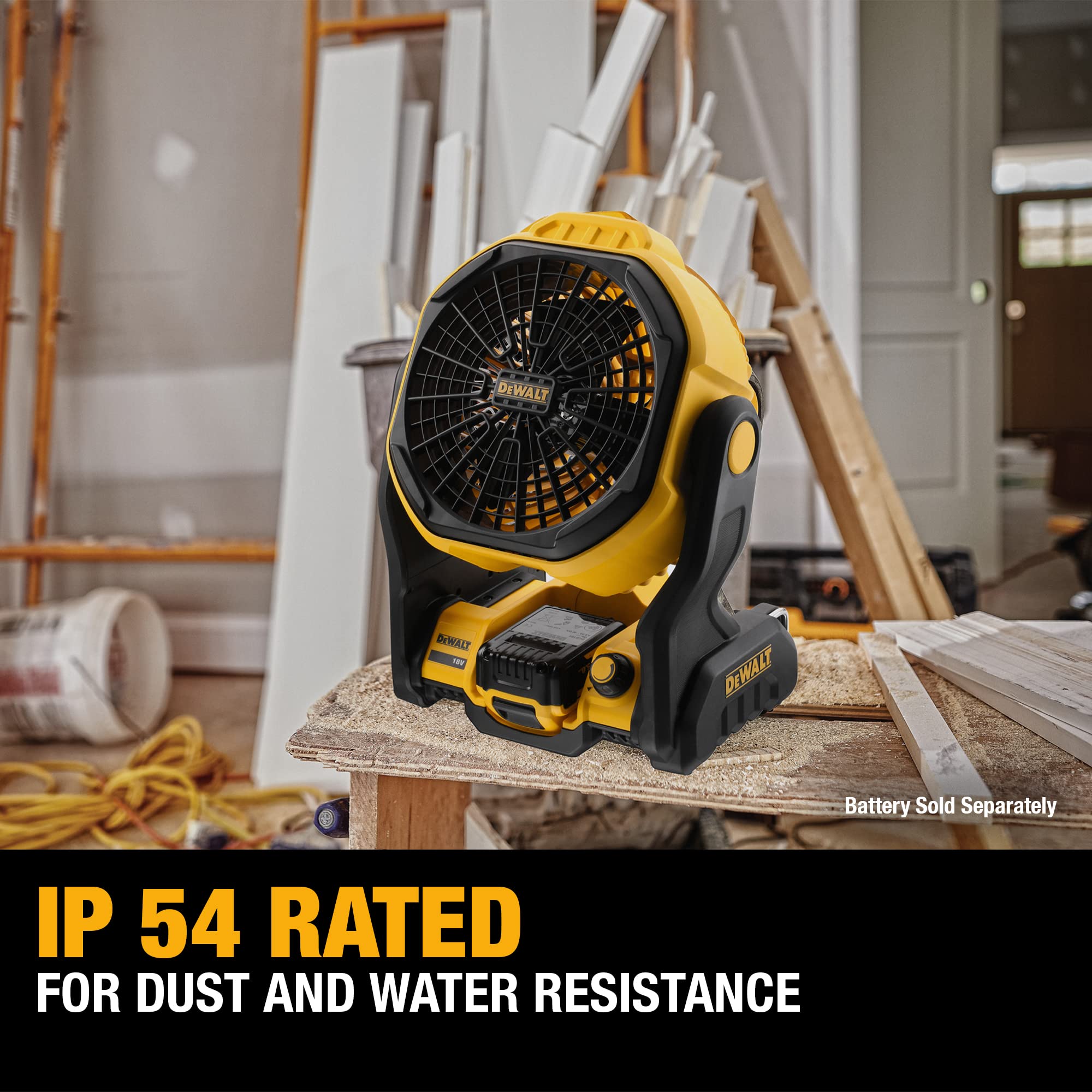 Foto 5 pulgar | Ventilador De Sitio De Trabajo Dewalt 20v Max Inalámbrico Portátil Bare Tool Dce512b - Venta Internacional.