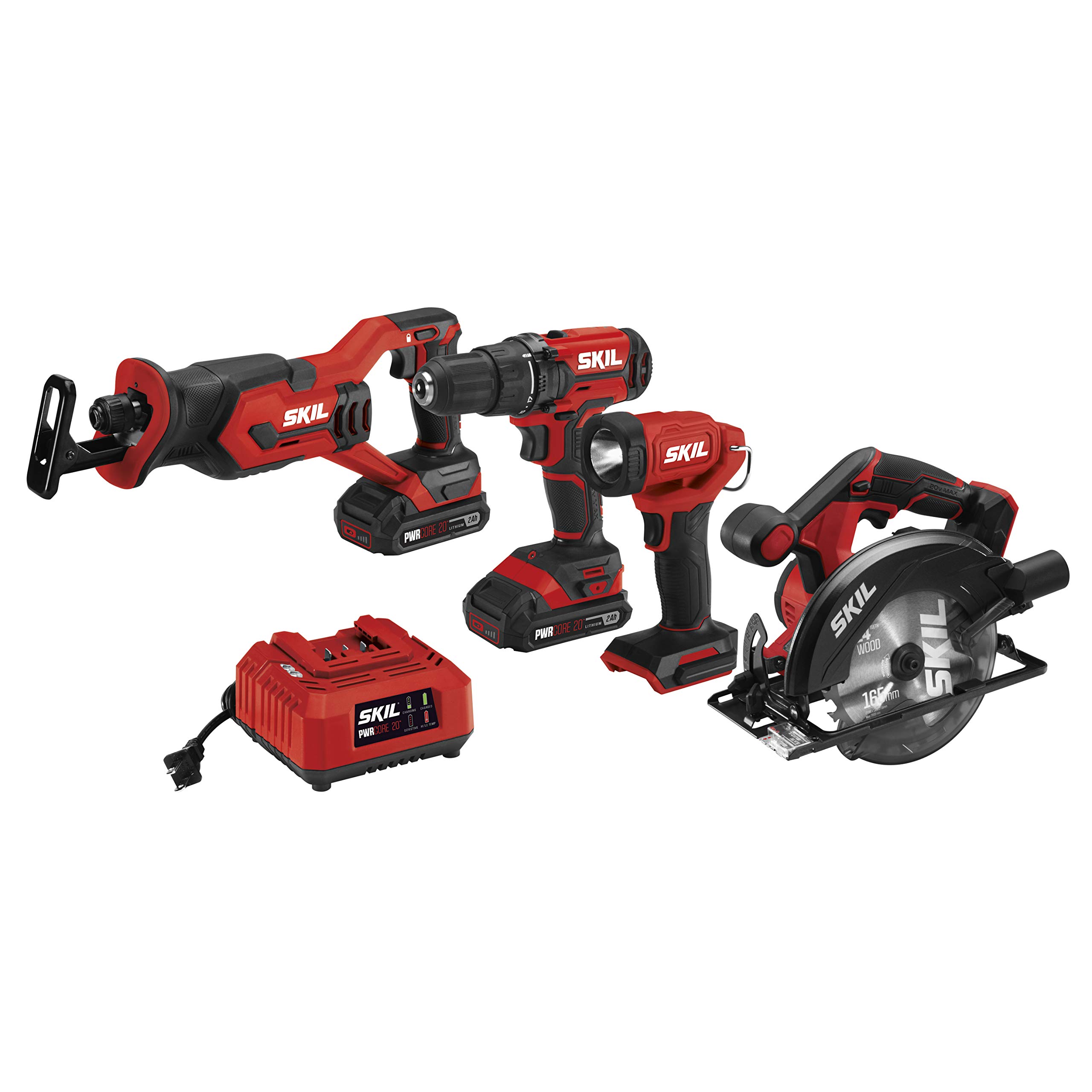 Foto 2 pulgar | Kit De Sierra Perforadora Inalámbrica Skil Cb739701, 20 V, 2.0 Ah - Venta Internacional.