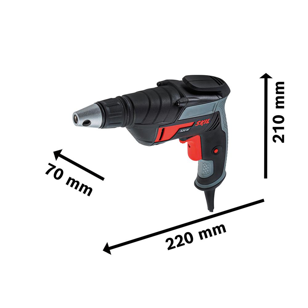 Foto 6 pulgar | Atornillador Drywall Skil 6520 6mm 520 Watts 2800rpm Taladro