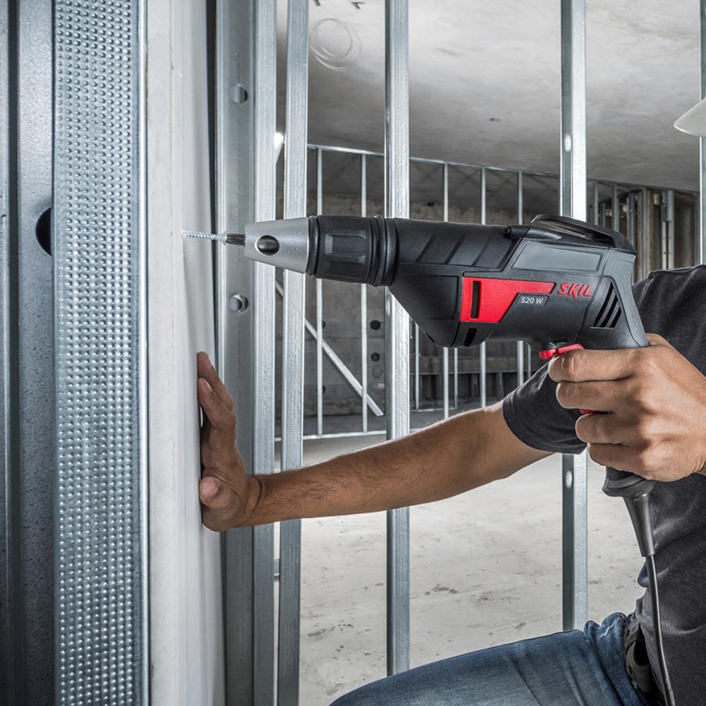 Foto 8 pulgar | Atornillador Drywall Skil 6520 6mm 520 Watts 2800rpm Taladro