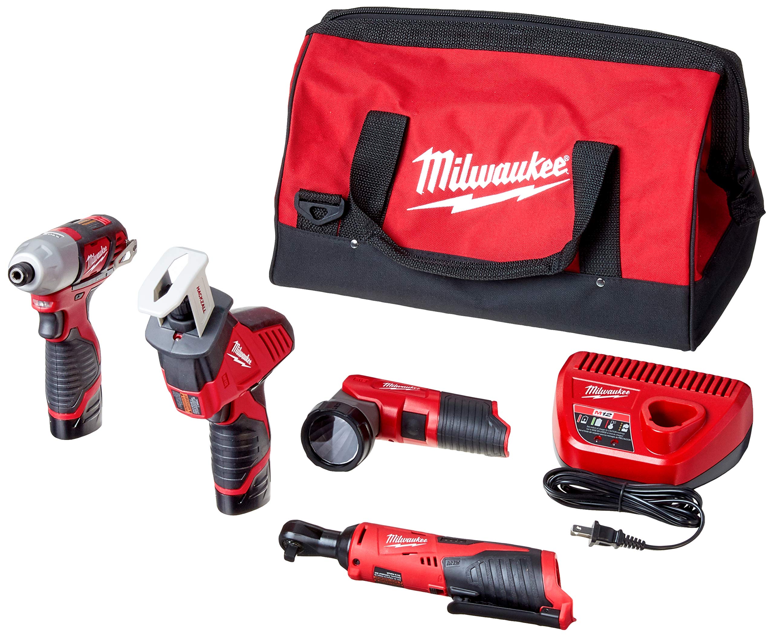 Foto 2 pulgar | Kit Combinado Milwaukee M12 Inalámbrico De Iones De Litio Para 5 Herramientas 2498-25 - Venta Internacional.