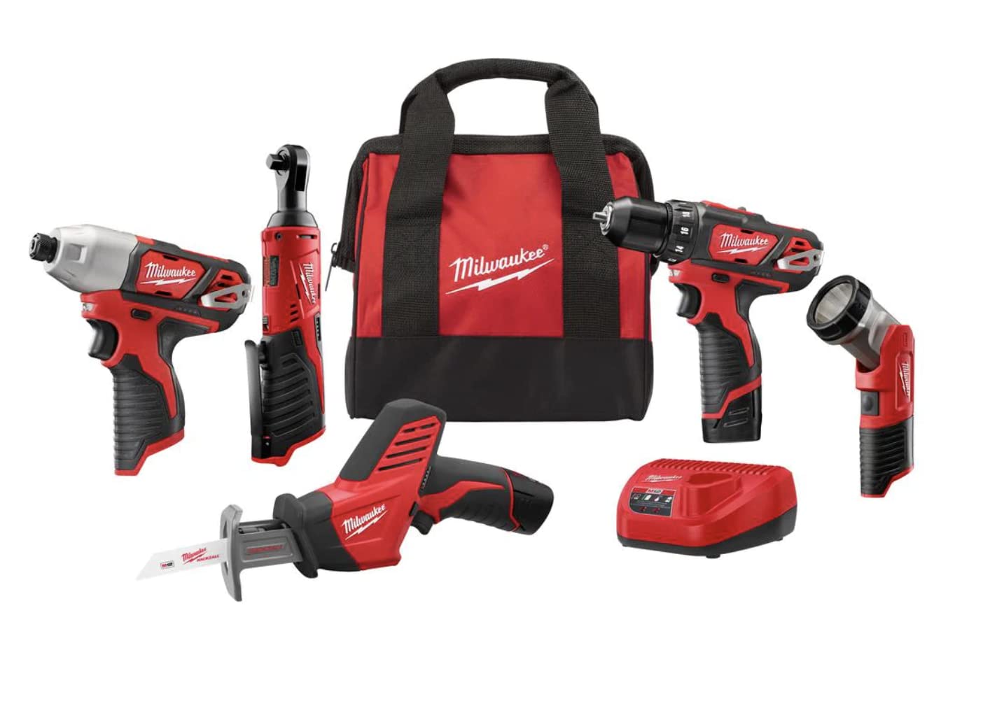 Foto 2 pulgar | Kit Combinado Milwaukee M12 12 12 V Inalámbrico De Iones De Litio Para 5 Herramientas - Venta Internacional.
