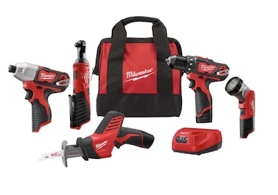 Foto 1 | Kit Combinado Milwaukee M12 12 12 V Inalámbrico De Iones De Litio Para 5 Herramientas - Venta Internacional.