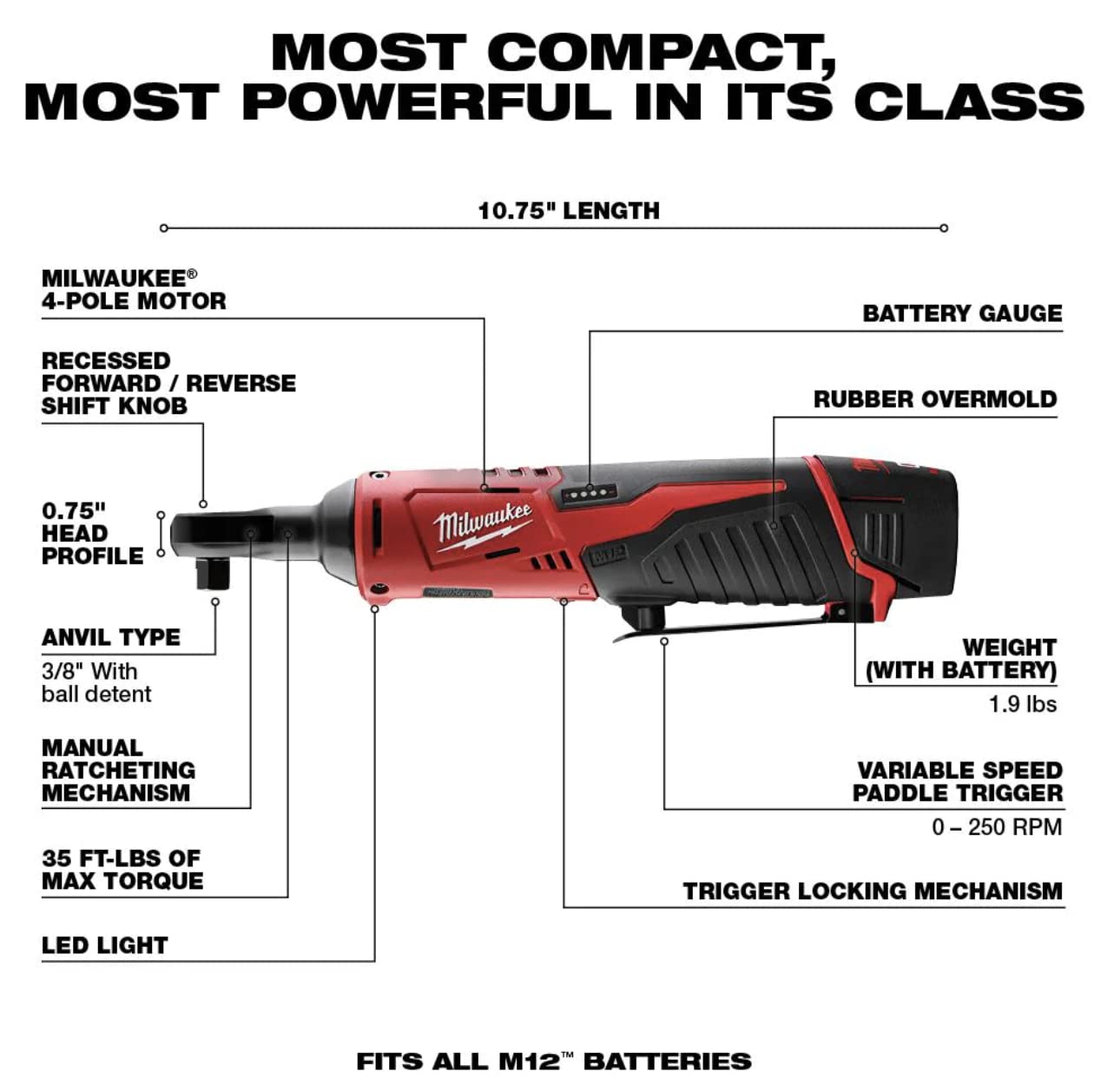 Foto 7 pulgar | Kit Combinado Milwaukee M12 12 12 V Inalámbrico De Iones De Litio Para 5 Herramientas - Venta Internacional.