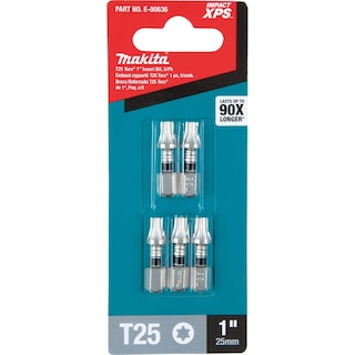 Foto 3 | Broca De Inserción Makita E-00636 Impact Xps™ T25 Torx 1, 5/pack - Venta Internacional.