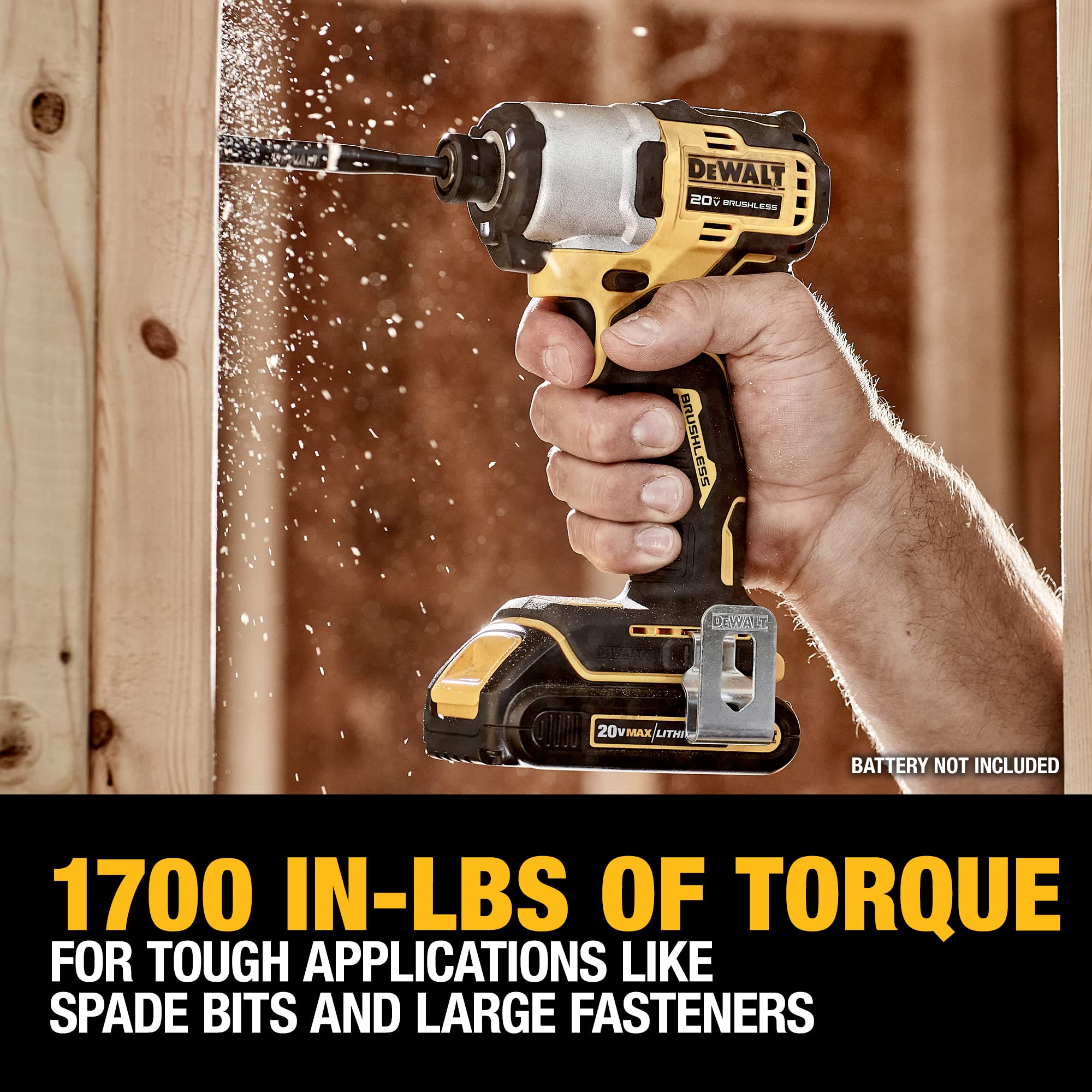 Foto 7 pulgar | Destornillador De Impacto Inalámbrico Dewalt 20v Max* 1/4 De Pulgada (dcf840b) - Venta Internacional.
