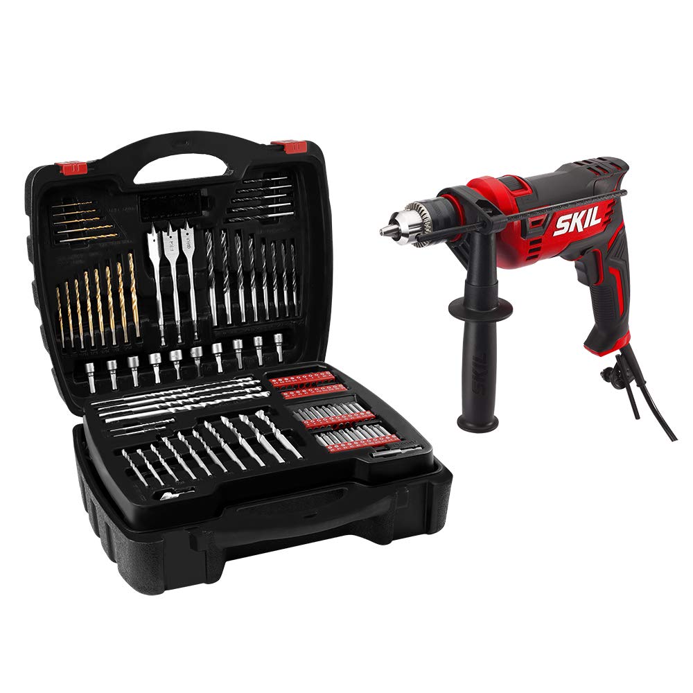 Taladro Percutor Skil Hd182002, 7,5 A, 1/2 Pulgadas, Con Cable Y 100 Brocas - Venta Internacional.